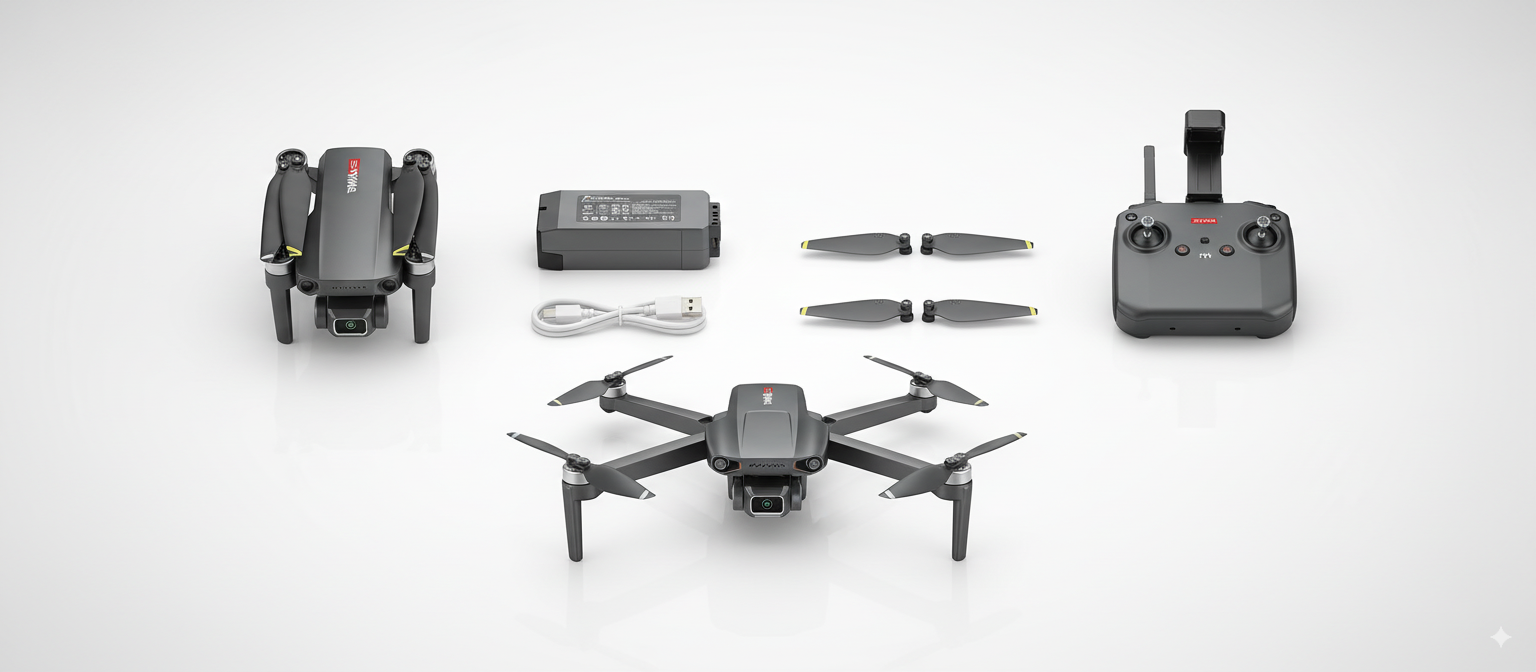 SYMA W4 – חזרה הביתה (RTH) ו‑GPS (אילוסטרציה)