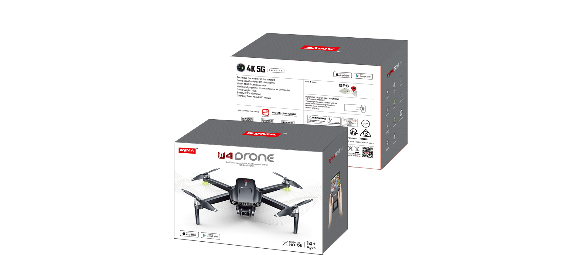 SYMA W4 – אביזרים וחלקים מסופקים